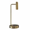 Homeroots Brass Metal LED Desk Lamp6 x 8 x 16.5 in. 372527